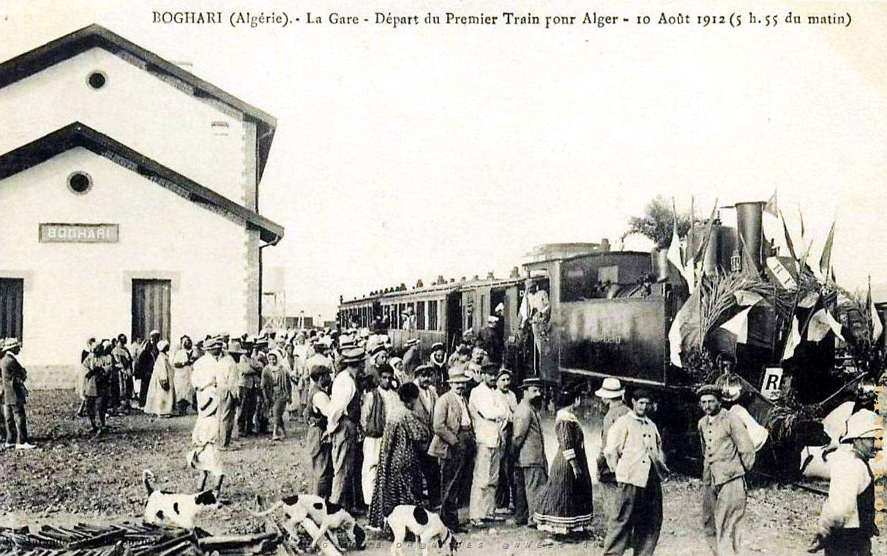 2571- Boghari - Gare - Inauguration ligne d'Alger - 1912.jpg
